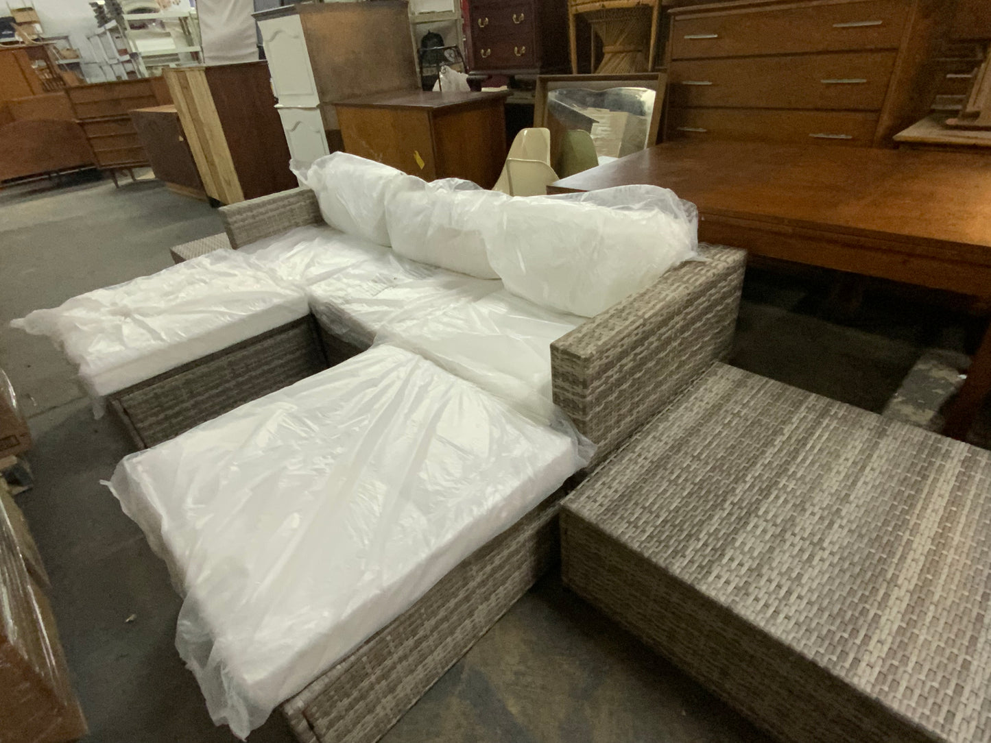 NEW 7 Piece Outdoor Rattan Wicker Sectional Sofa Set