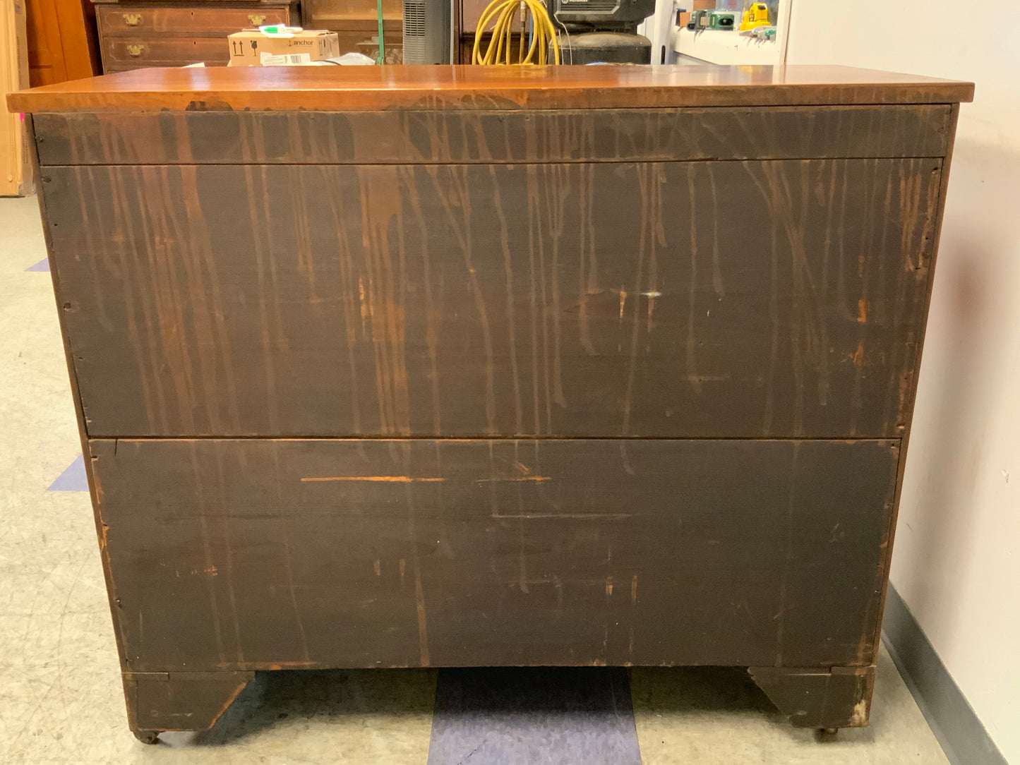 Antique 4 Drawer Brass Hardware Chest of Drawers