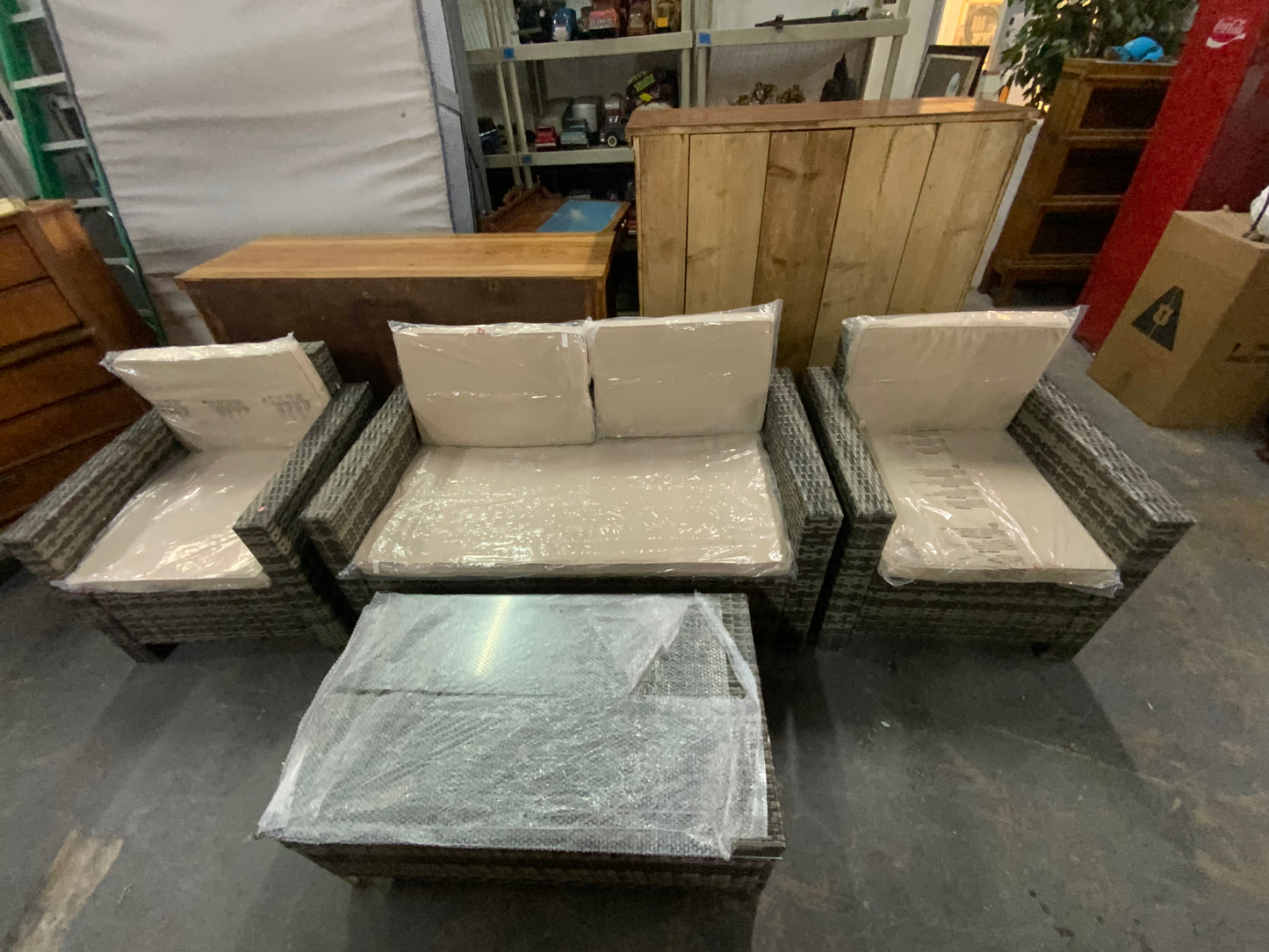 NEW 4 Piece Rattan Outdoor Patio Furniture Set