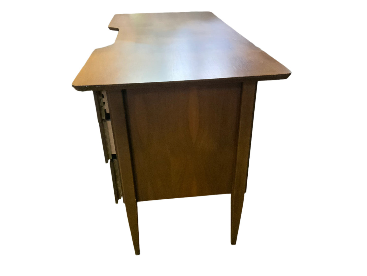 MCM Mid Century Modern J.B Van Sciver Co. Seven Drawer Walnut Office Desk