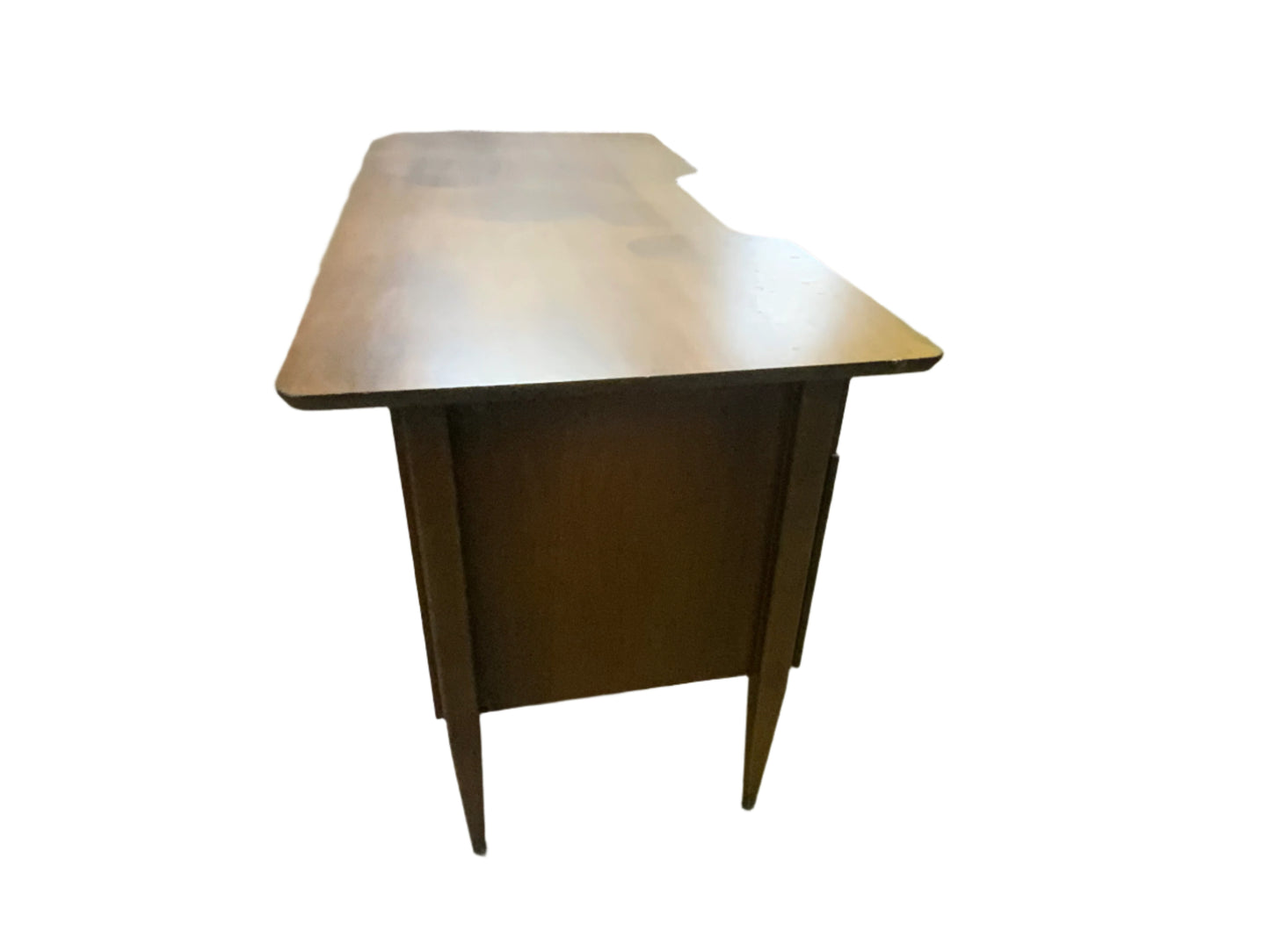 MCM Mid Century Modern J.B Van Sciver Co. Seven Drawer Walnut Office Desk