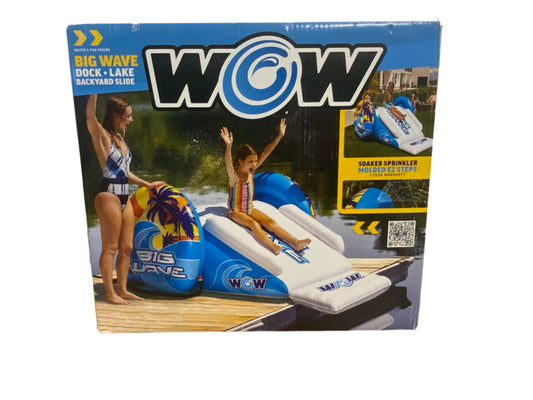 NEW WOW Sports Cascade Pool Slide, Inflatable Slide with Sprinkler