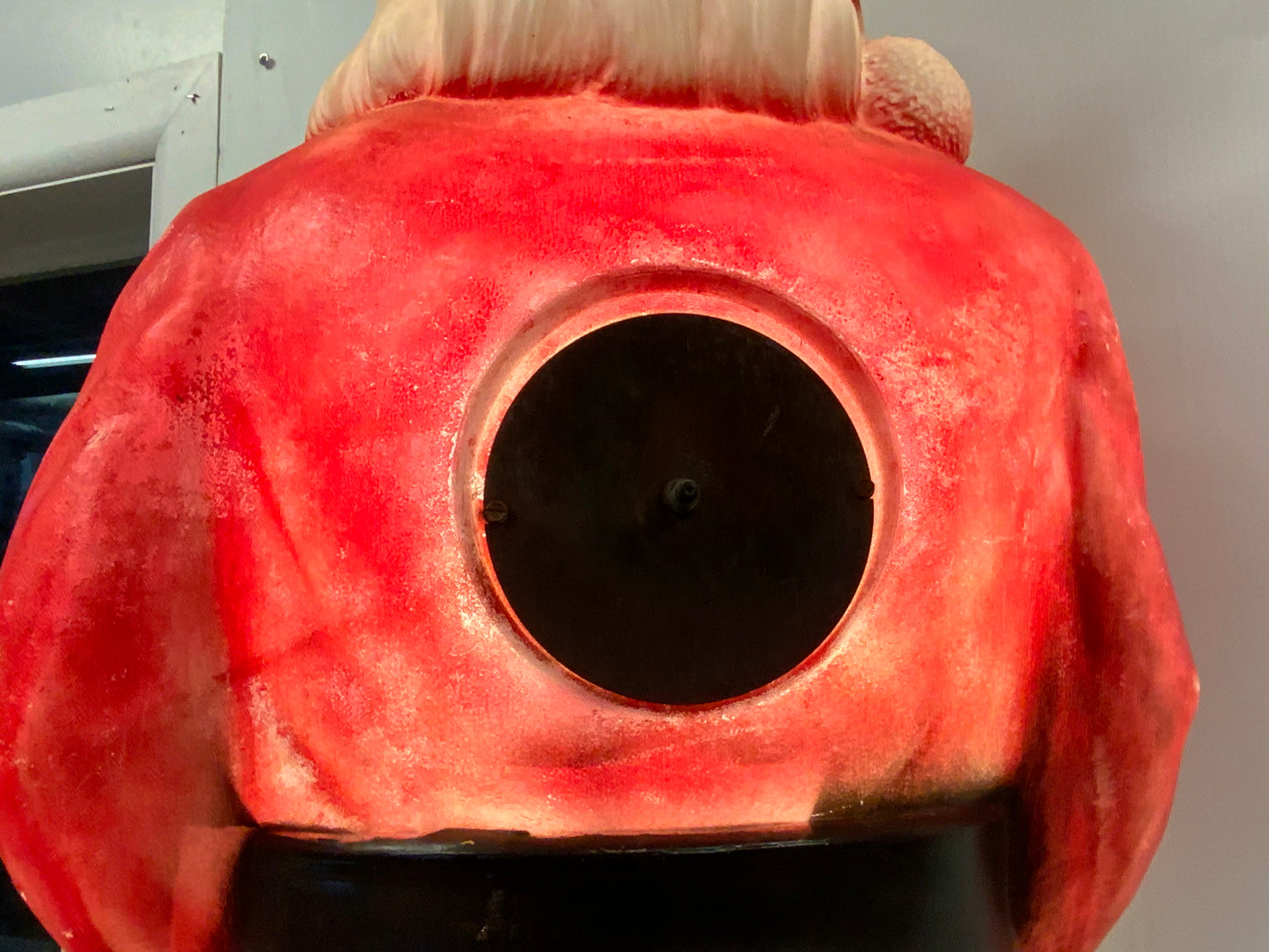 Vintage Christmas 46” Lighted Santa Holding His Green Bag Of Toys Blow Mold