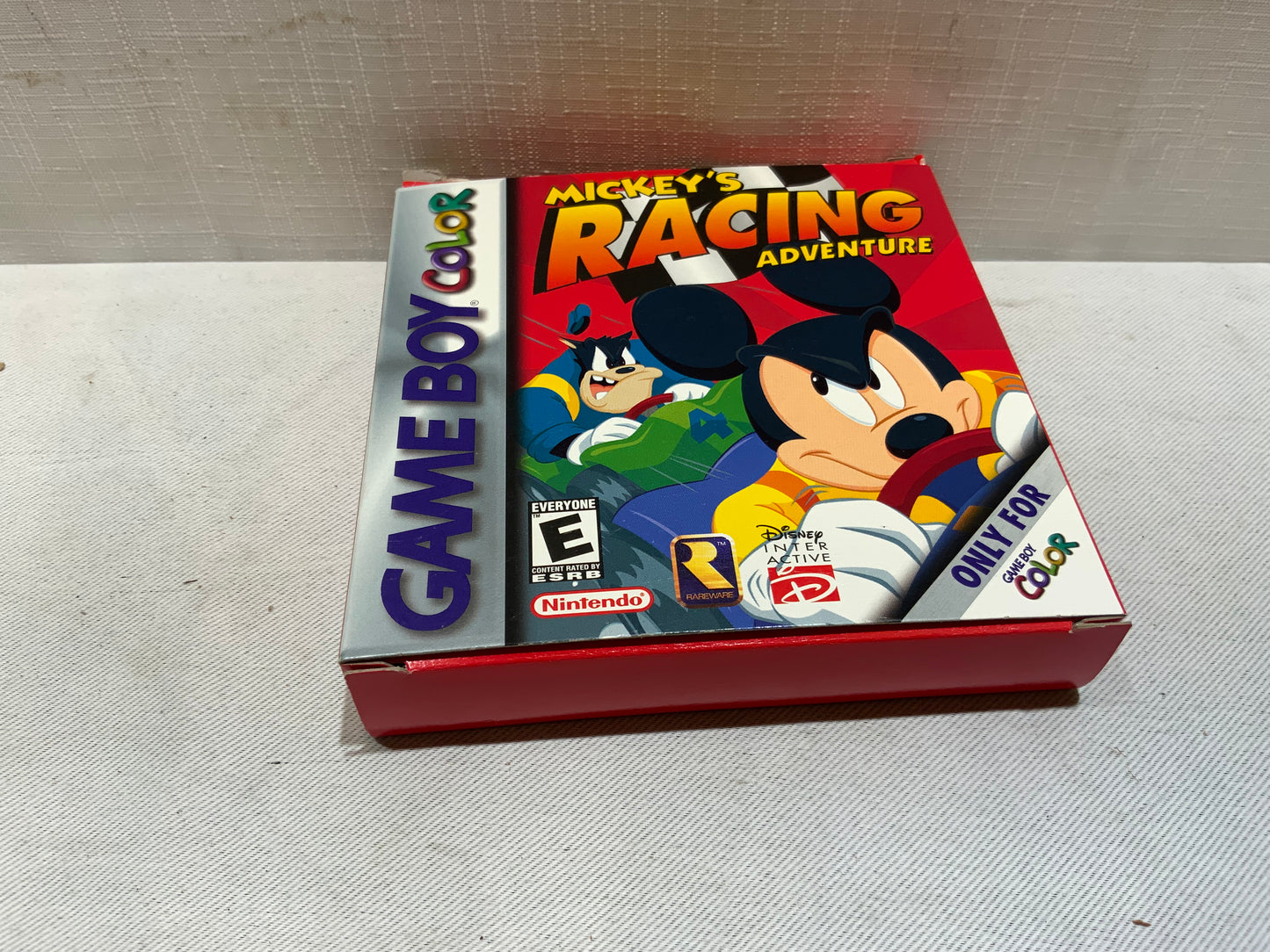 USED Open Box Nintendo GameBoy Color Mickey’s Racing Adventure Video Game w/Box