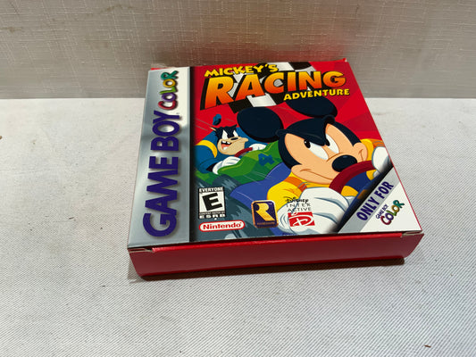 USED Open Box Nintendo GameBoy Color Mickey’s Racing Adventure Video Game w/Box