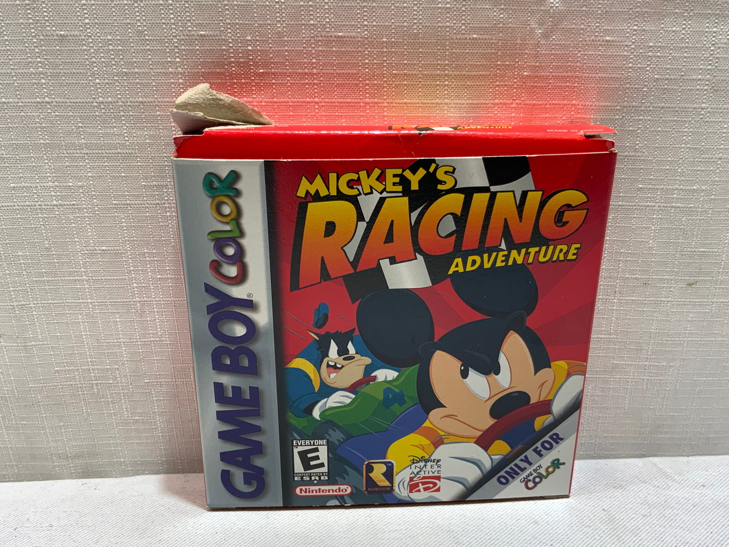 USED Open Box Nintendo GameBoy Color Mickey’s Racing Adventure Video Game w/Box