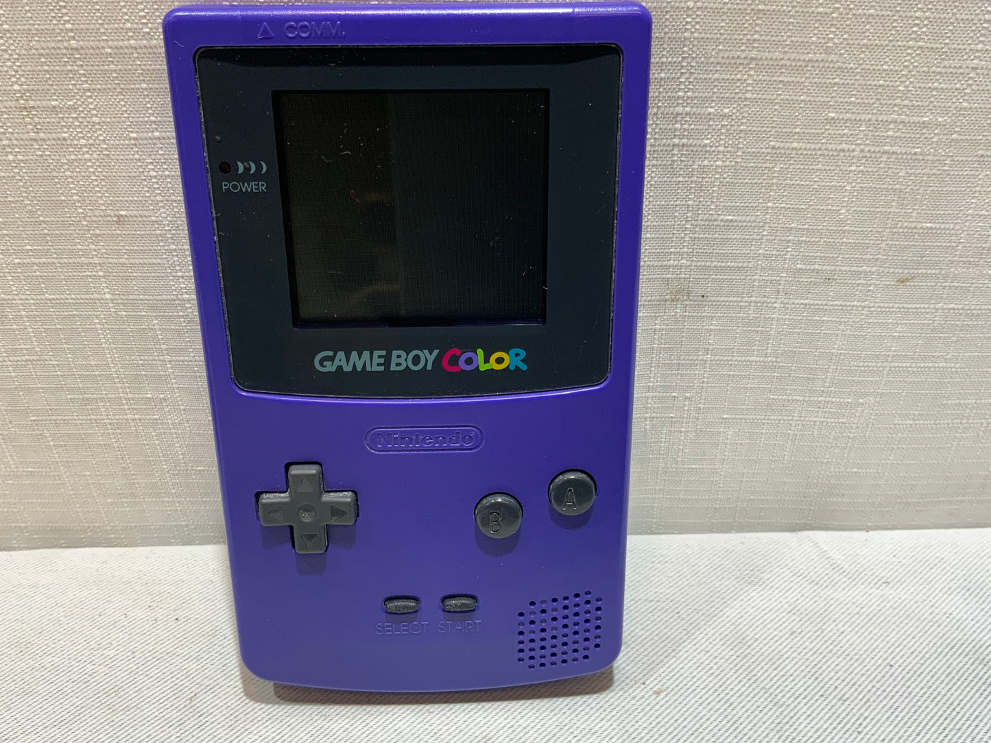 USED Open Box Nintendo GameBoy Color Purple Portable Game Console System