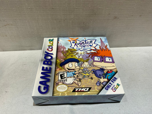 USED Open Box Nintendo Game Boy Color Rugrats in Paris The Movie Video Game w/ Box