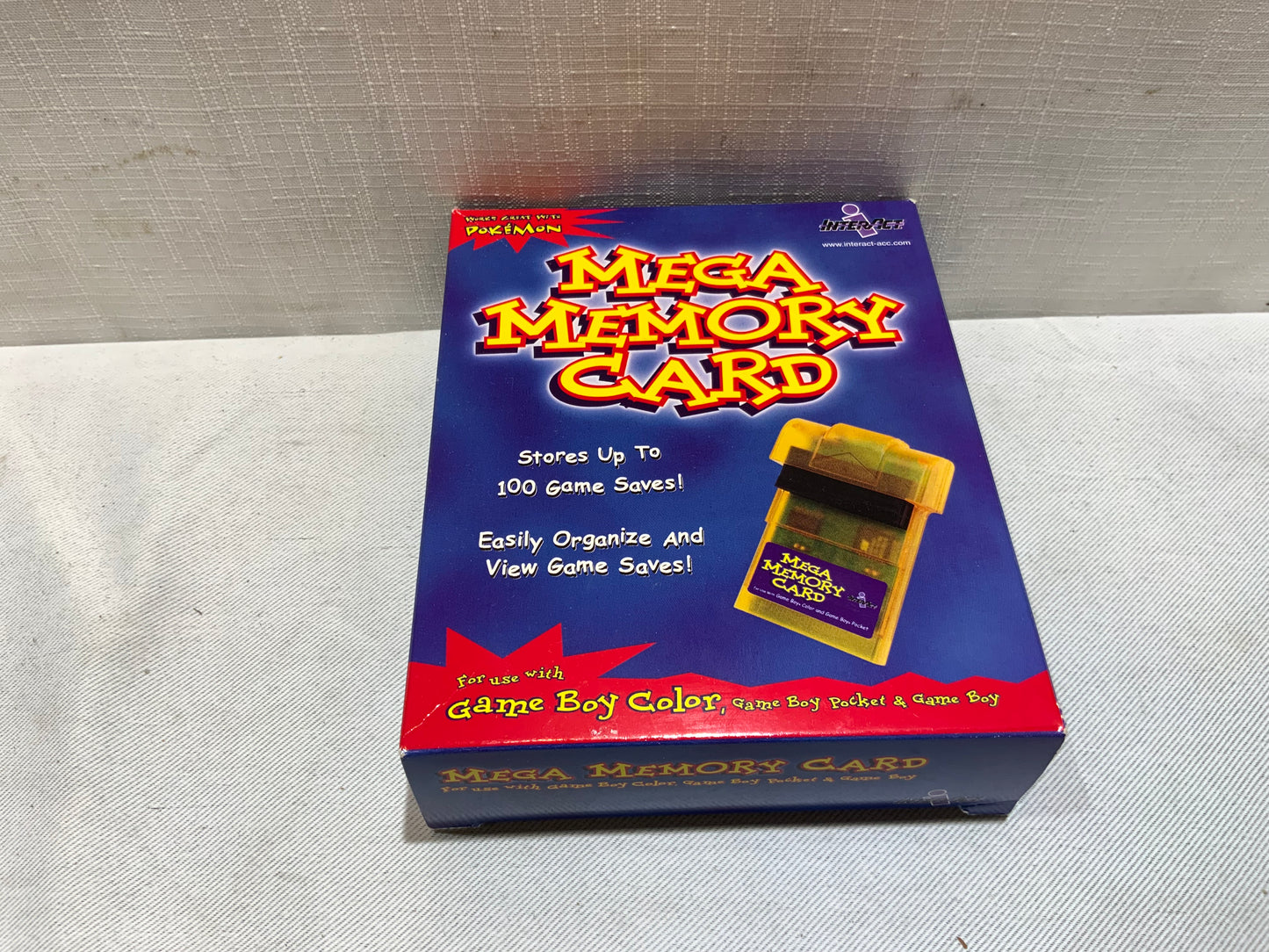 Open Box Game Boy Color Mega Memory Card