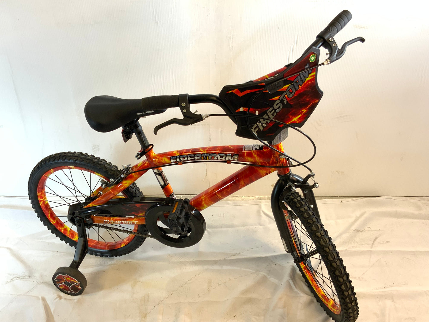 NEW OPEN BOX Fully Assembled DYNACRAFT Firestorm Kids Boy’s 18" BMX Bicycle Bike