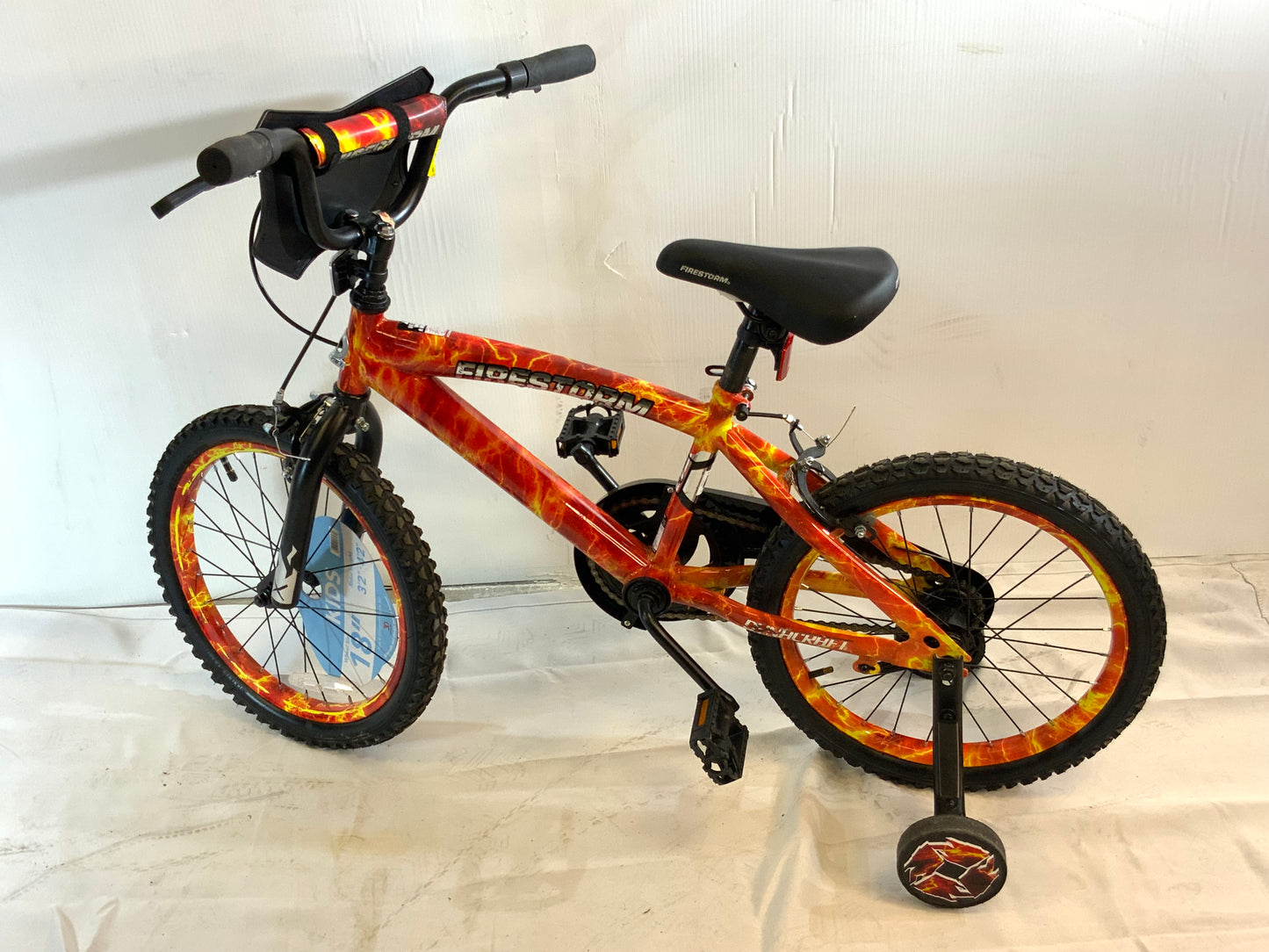 NEW OPEN BOX Fully Assembled DYNACRAFT Firestorm Kids Boy’s 18" BMX Bicycle Bike