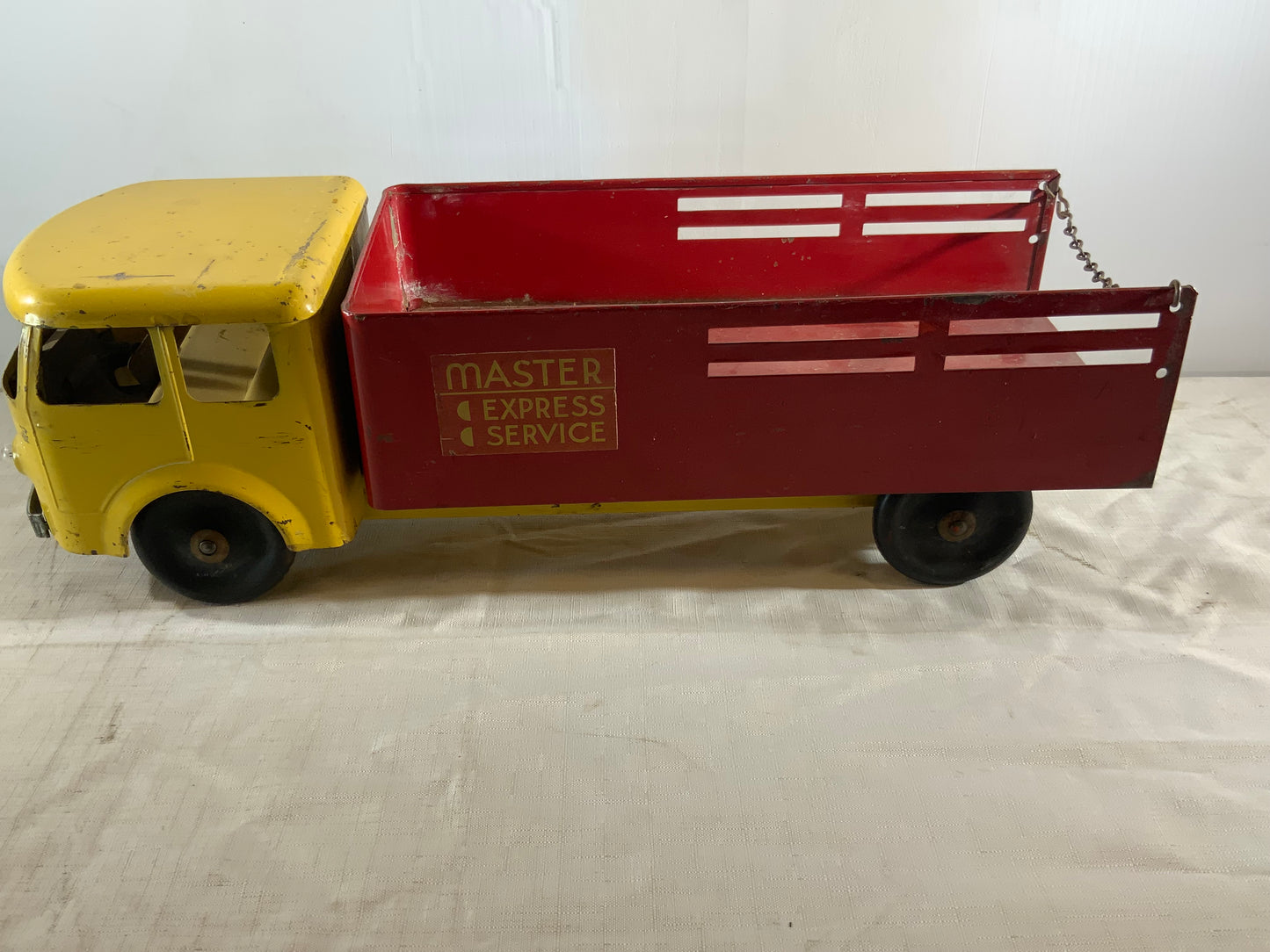 USED Vintage Early Master Express Service Metal Toy Truck