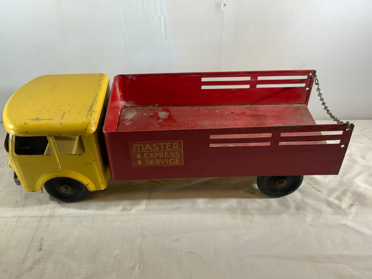 USED Vintage Early Master Express Service Metal Toy Truck