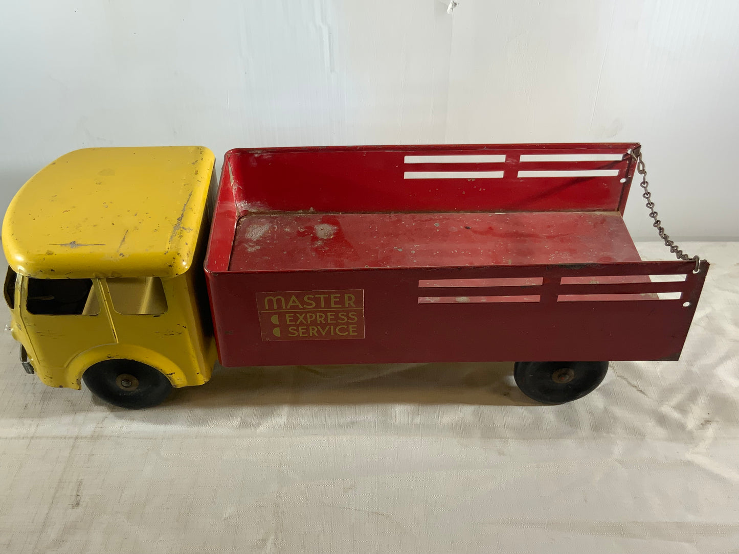 USED Vintage Early Master Express Service Metal Toy Truck