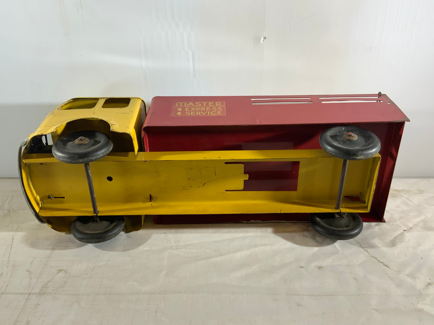 USED Vintage Early Master Express Service Metal Toy Truck