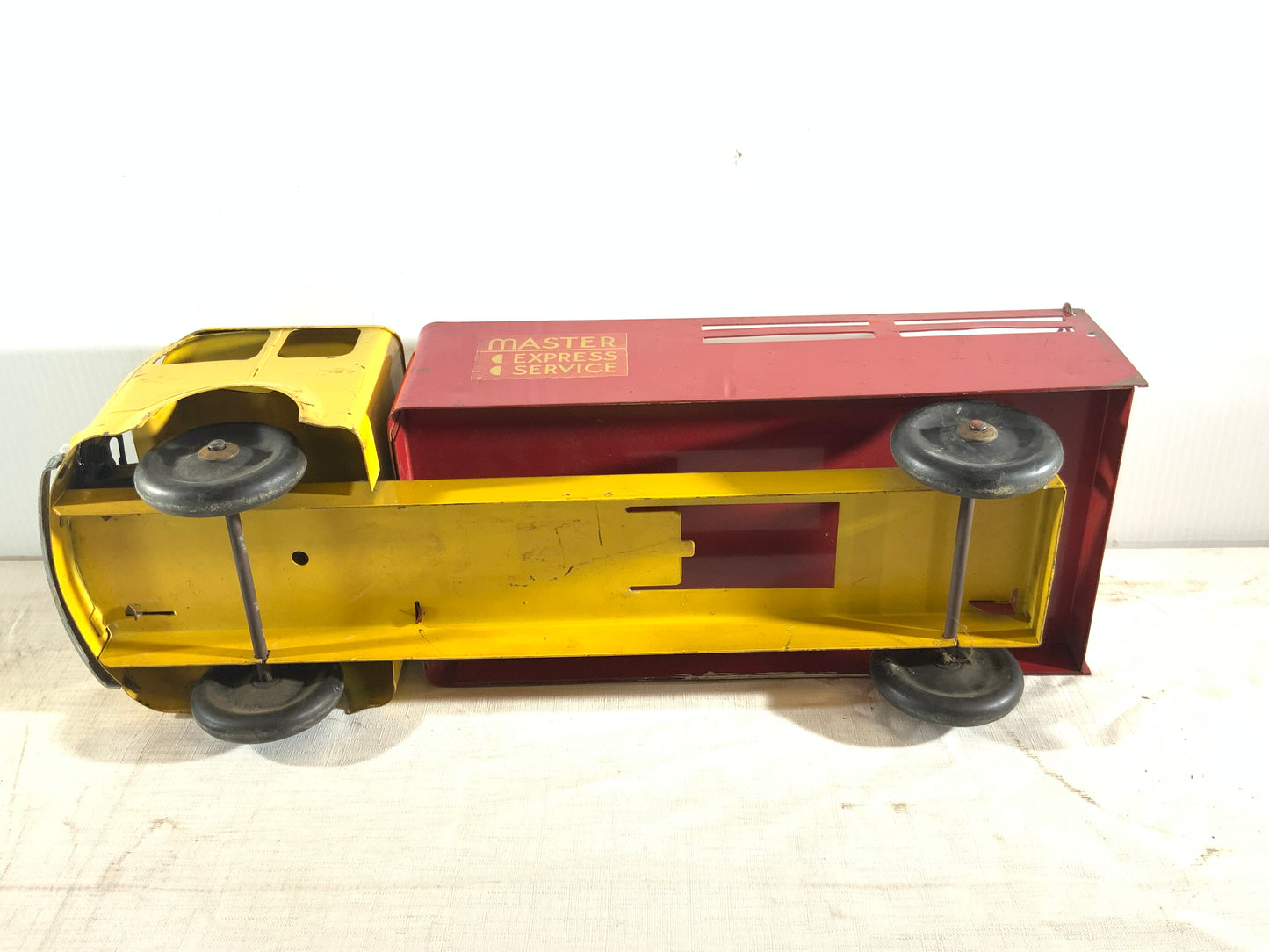 USED Vintage Early Master Express Service Metal Toy Truck