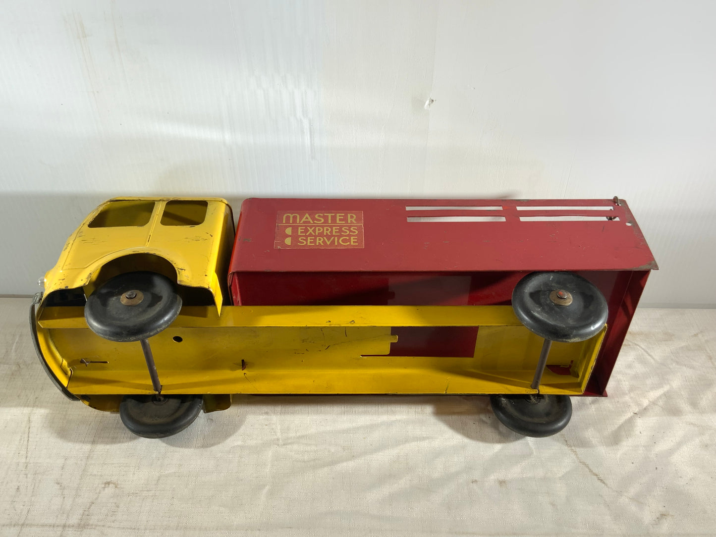 USED Vintage Early Master Express Service Metal Toy Truck