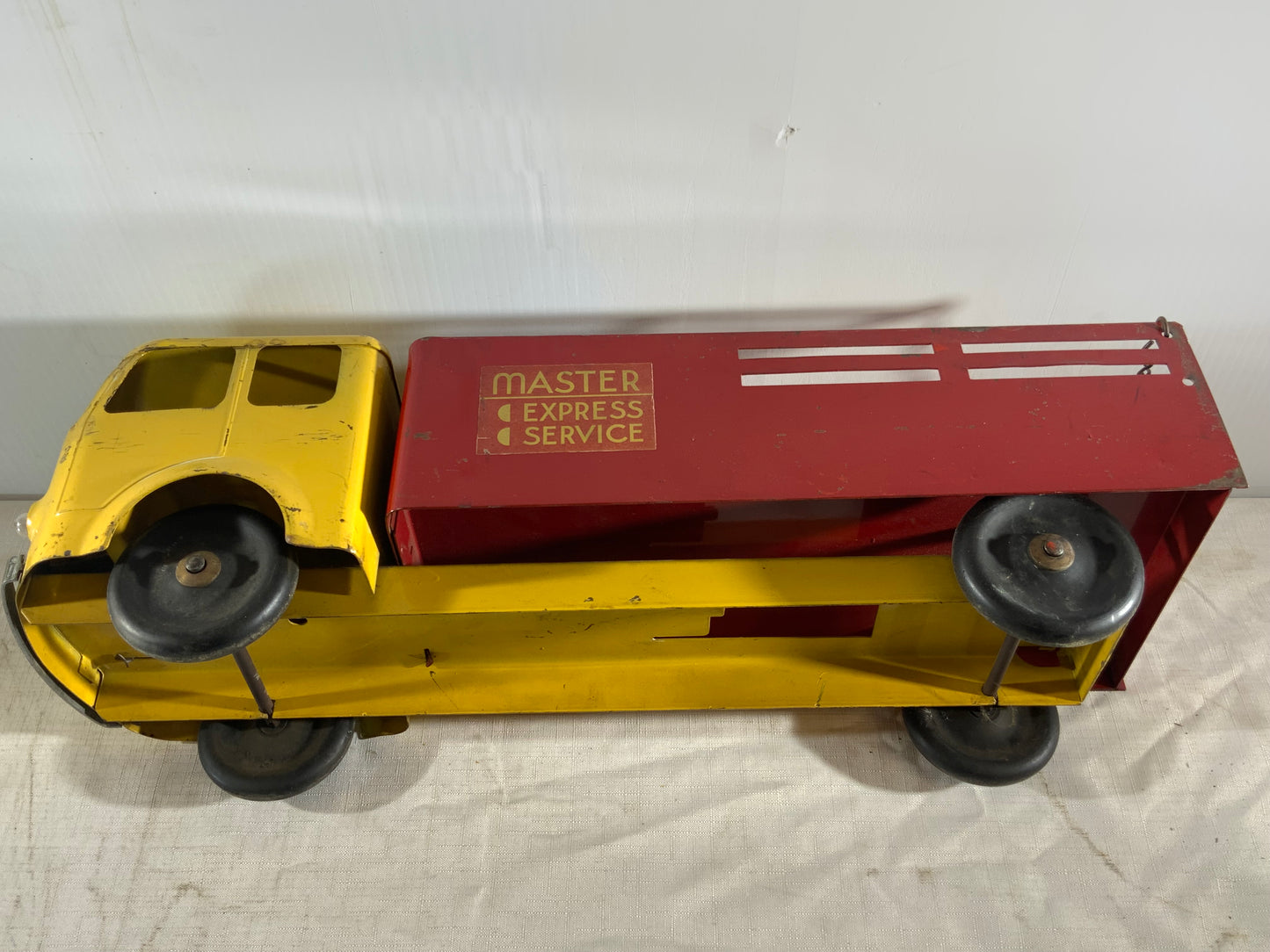 USED Vintage Early Master Express Service Metal Toy Truck