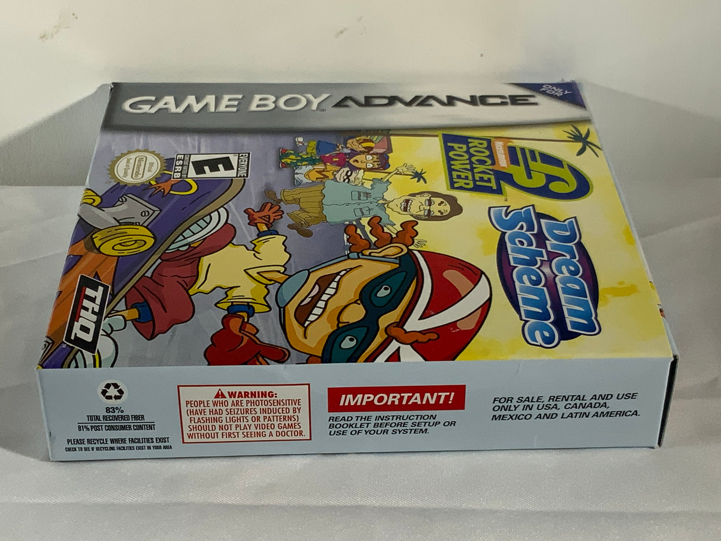 USED Open Box Game Boy Advance Rocket Power: Dream Scheme Video Game w/ Box