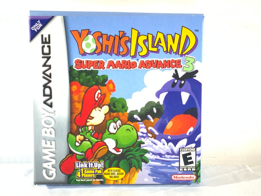 USED Game Boy Advance YOSHI’S ISLAND Super Mario Advance 3 Video Game w/ Box