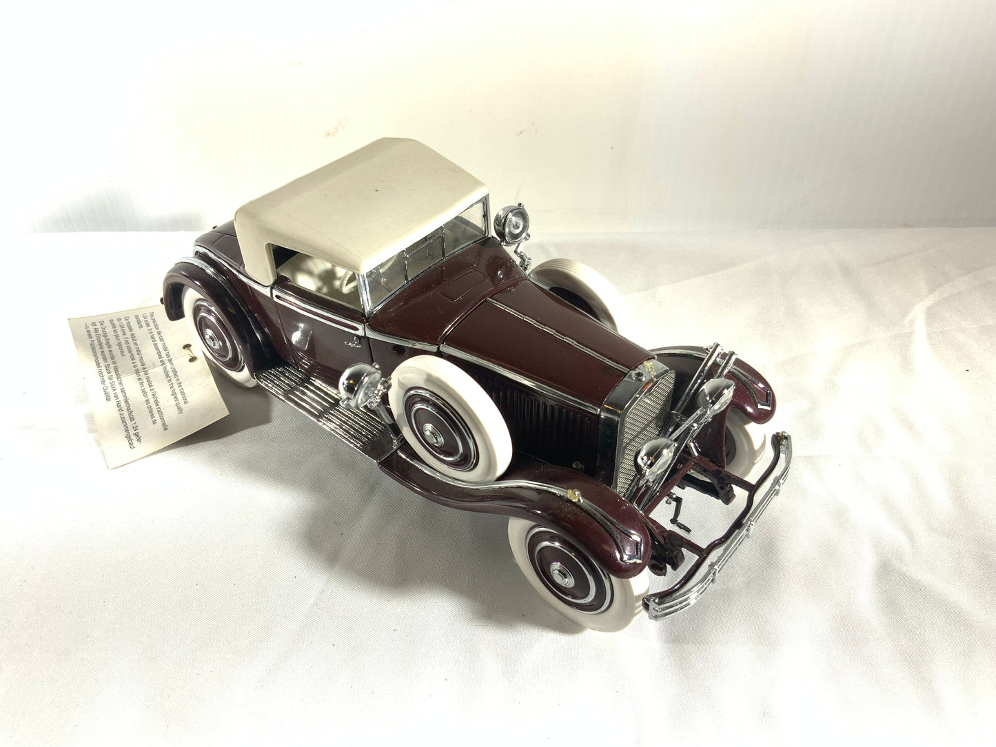 USED Franklin Mint 1925 Hispano-Suiza H6B Kellner 1/24 Diecast B11TF74