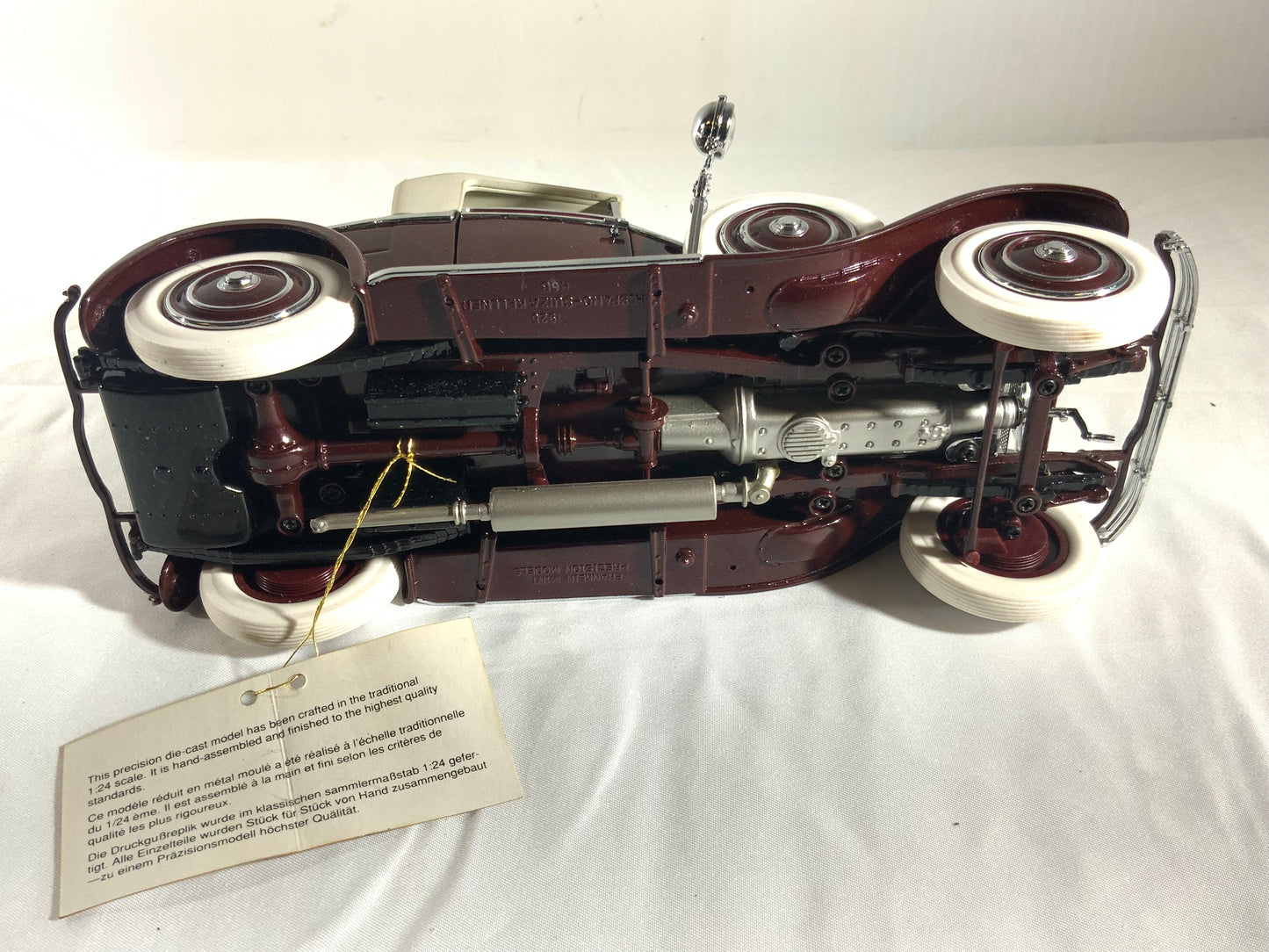 USED Franklin Mint 1925 Hispano-Suiza H6B Kellner 1/24 Diecast B11TF74