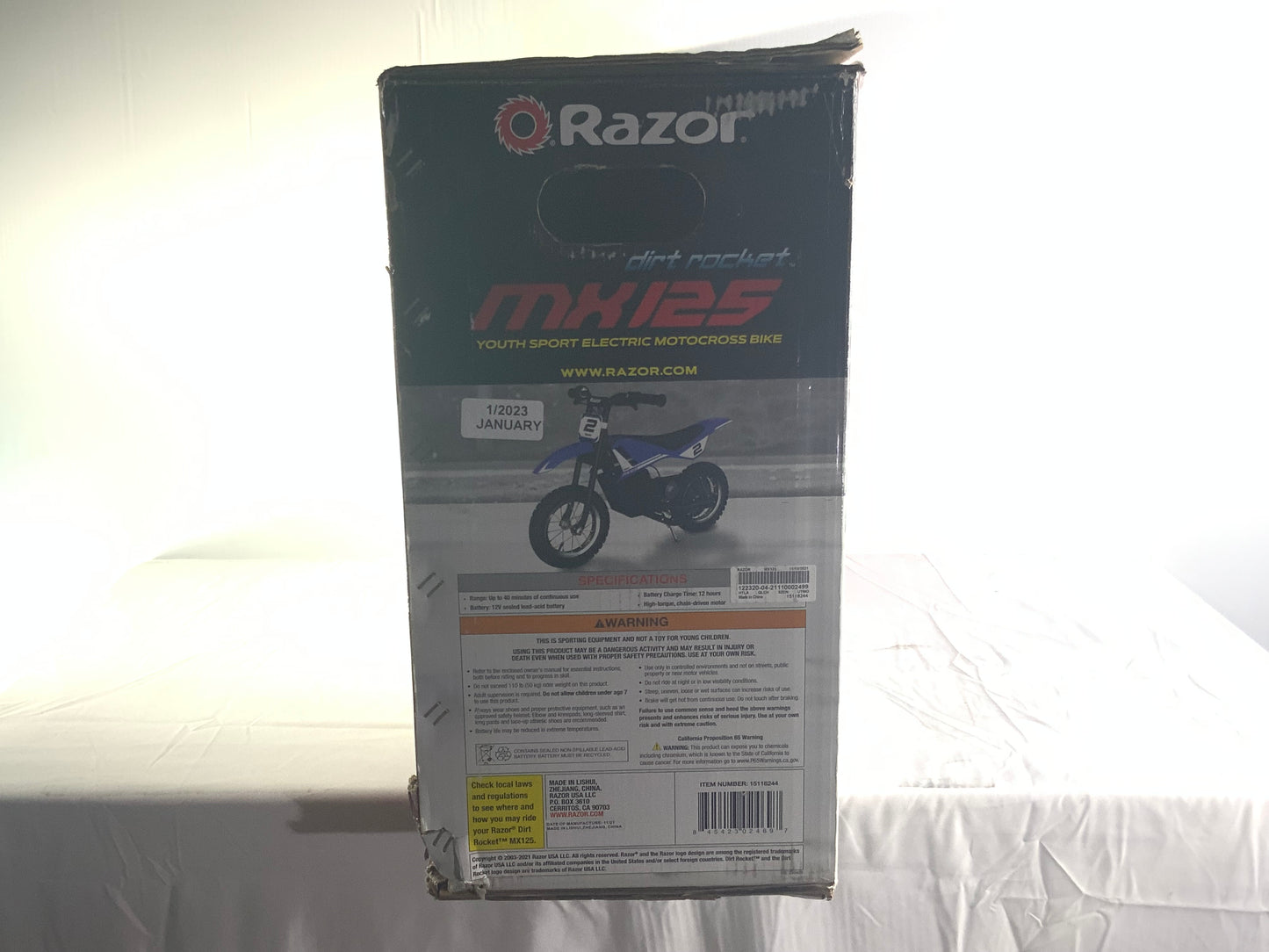 NEW Razor MX125 Dirt Rocket Electric Ride On Toy