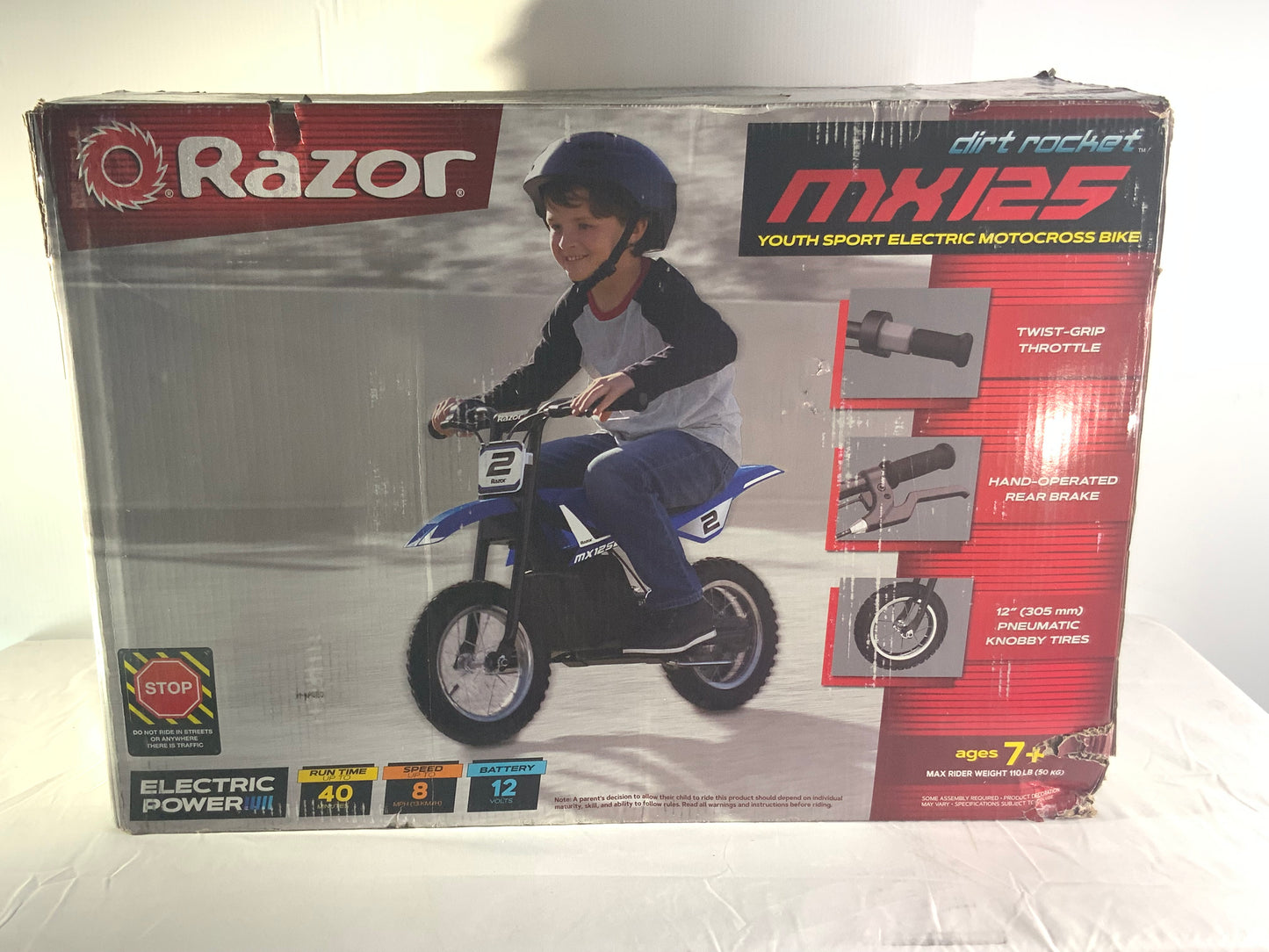 NEW Razor MX125 Dirt Rocket Electric Ride On Toy