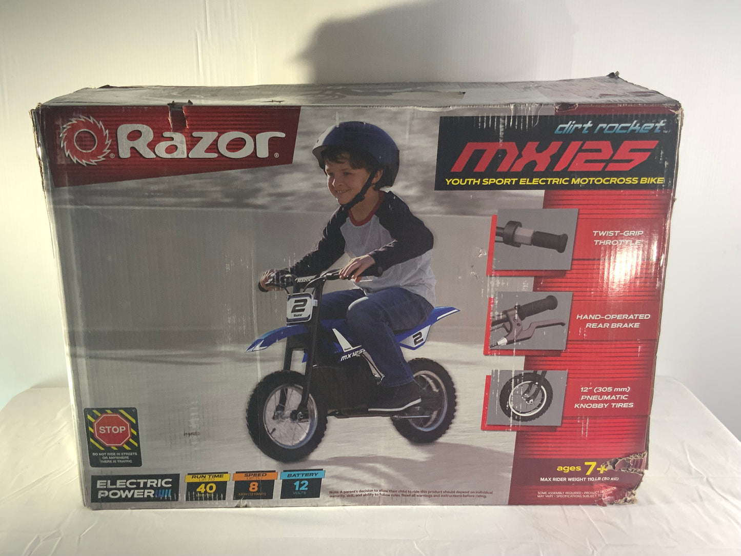 NEW Razor MX125 Dirt Rocket Electric Ride On Toy