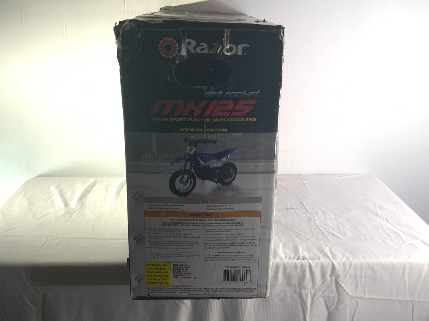 NEW Razor MX125 Dirt Rocket Electric Ride On Toy