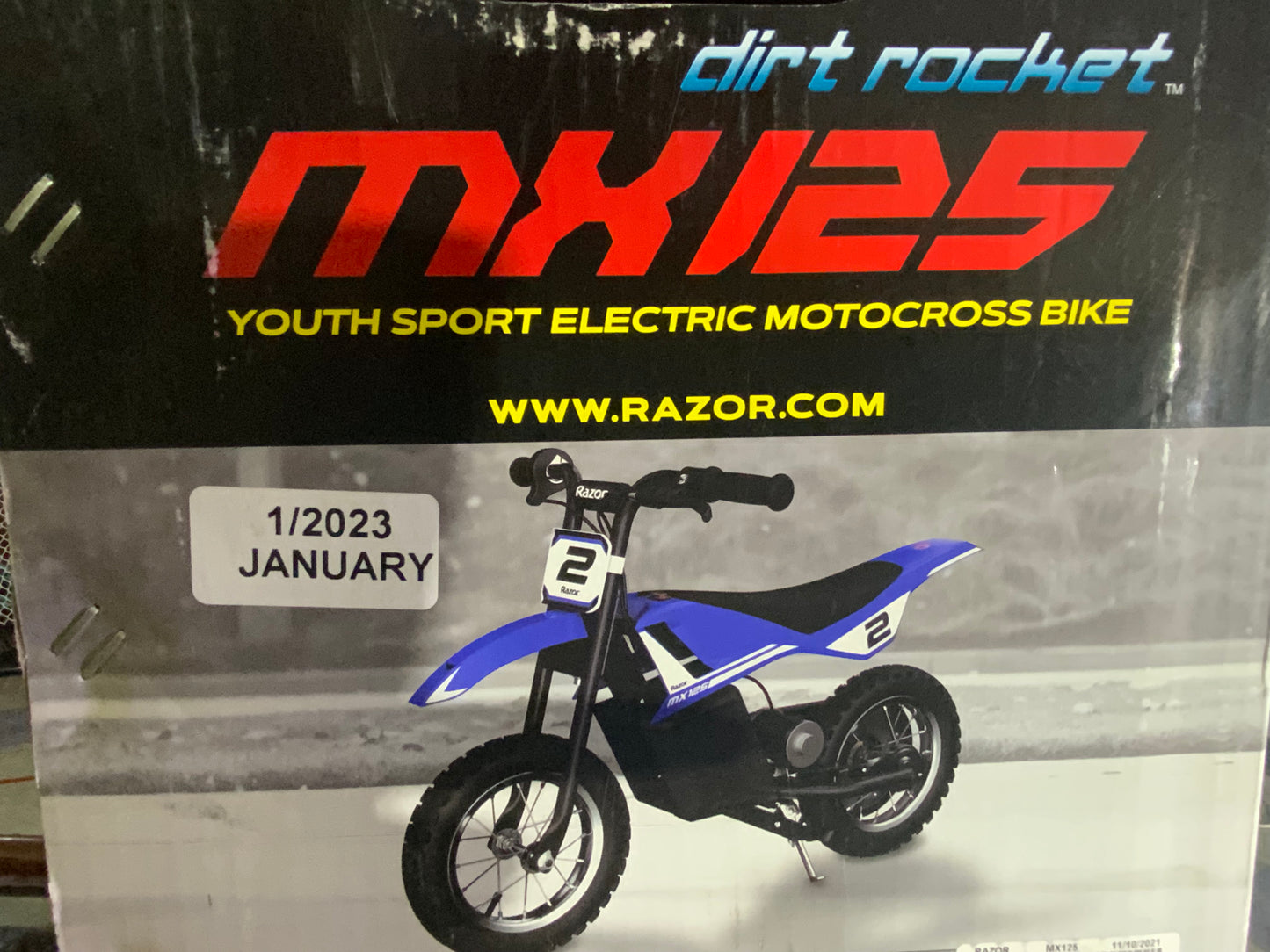 NEW Razor MX125 Dirt Rocket Electric Ride On Toy