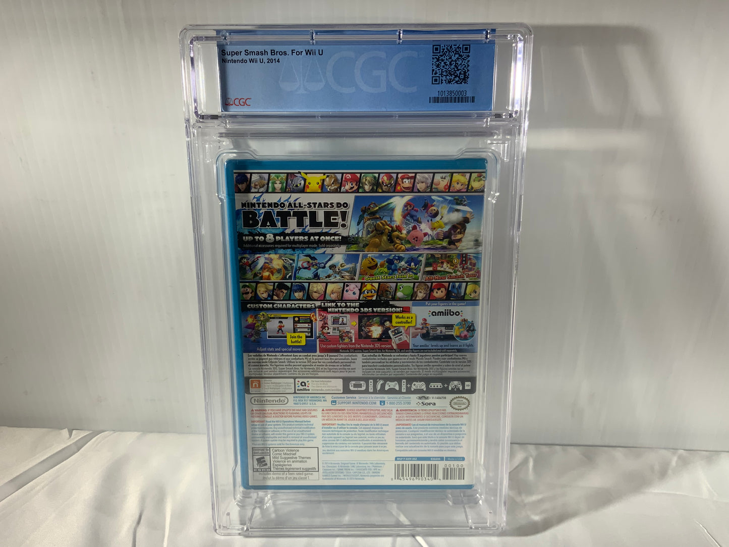 NEW NINTENDO Wii U CGC Universal Grade 9.2 WII Super Smash Bros Video Game