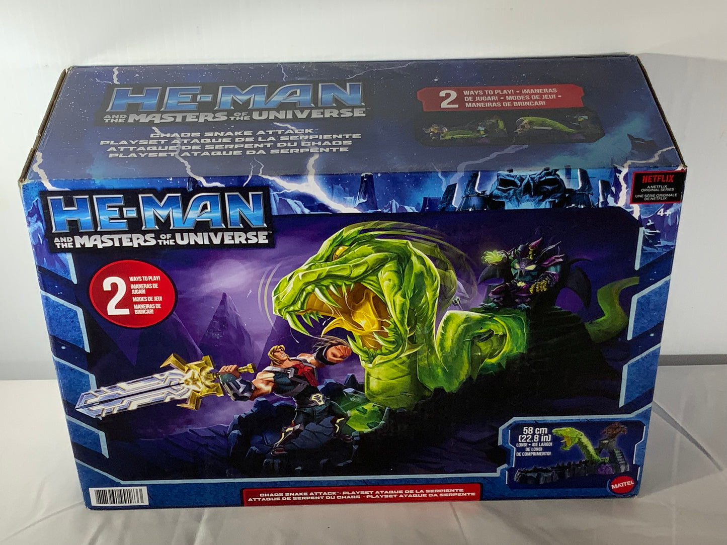 NEW Masters of the Universe He-Man and The Chaos Snake Attack Playset