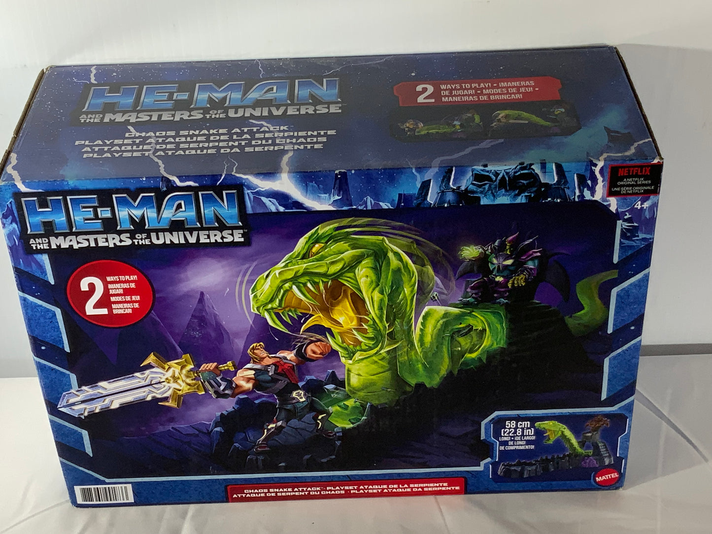 NEW Masters of the Universe He-Man and The Chaos Snake Attack Playset