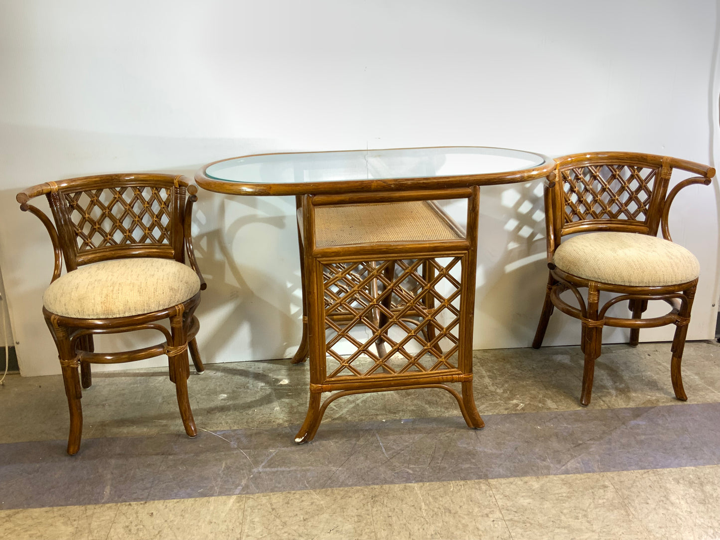 USED Bamboo  3-Piece compact dining set