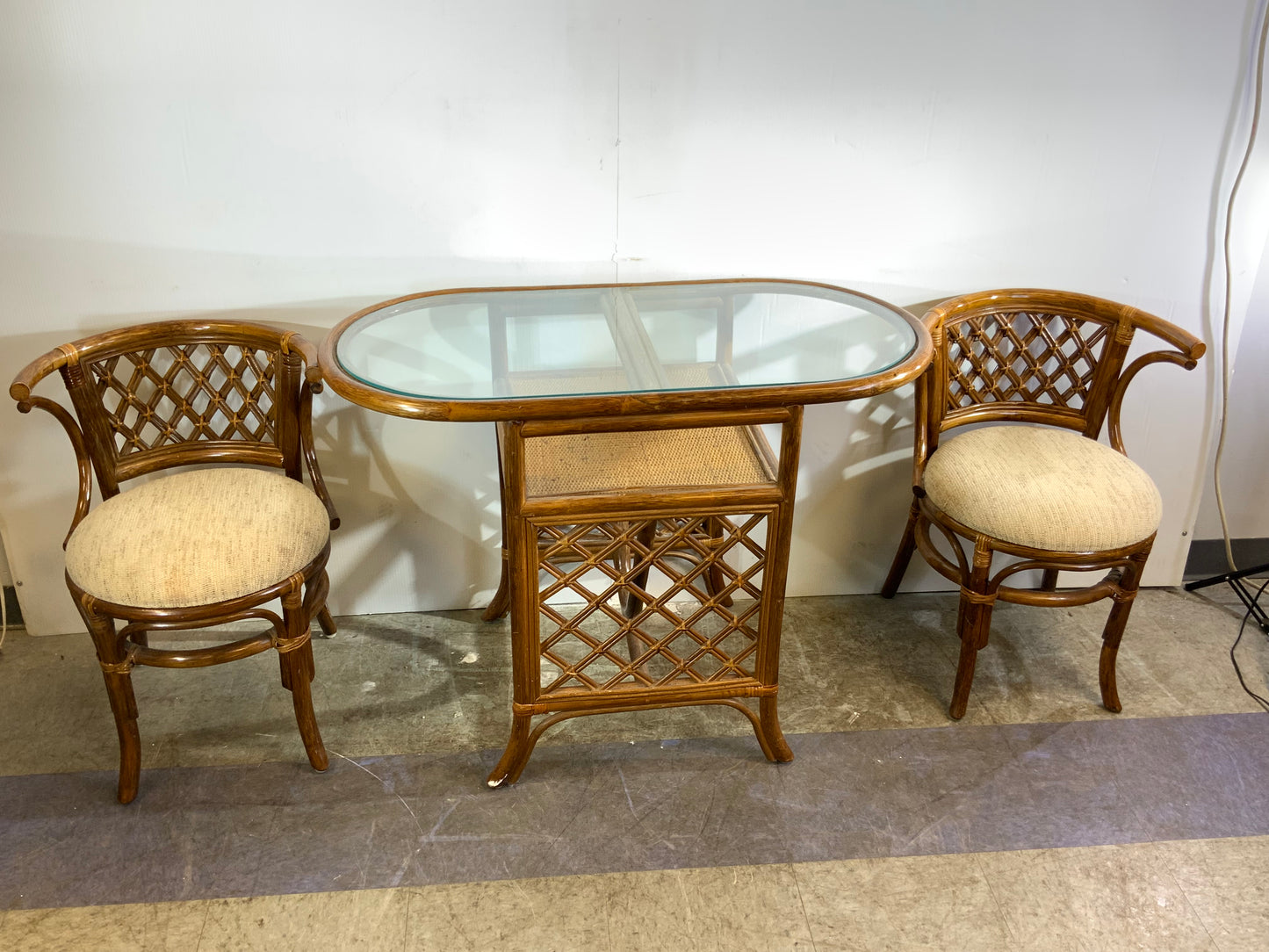 USED Bamboo  3-Piece compact dining set