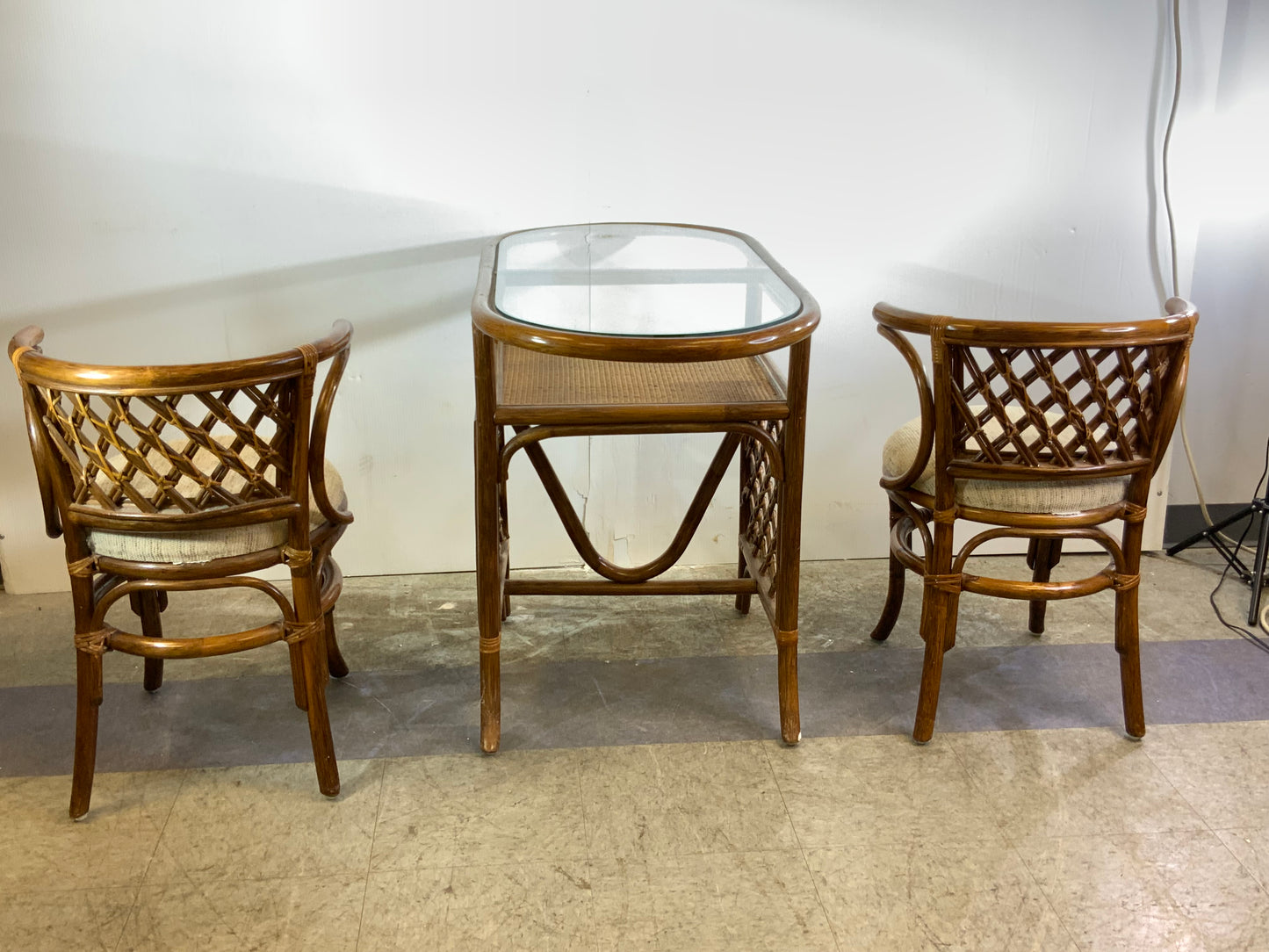 USED Bamboo  3-Piece compact dining set