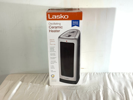 NEW  Lasko Oscillating Ceramic Space Heater