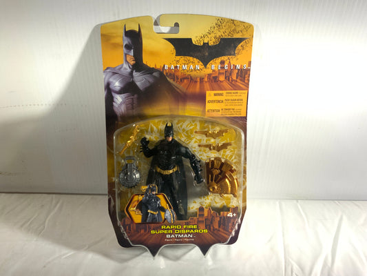 NEW MATTEL BATMAN BEGINS RAPID FIRE SUPER DISPAROS BATMAN ACTION FIGURE! E18