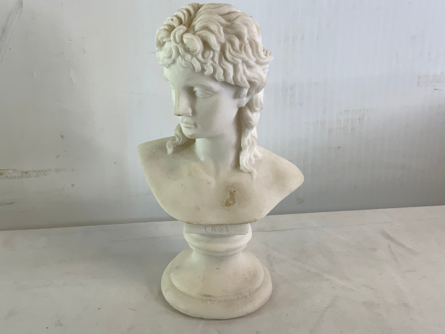 NEW Eros of Praxiteles Bust Head 14.5cm-5.7in Famous Greek Sculptors Handmade Sculpture White Marble