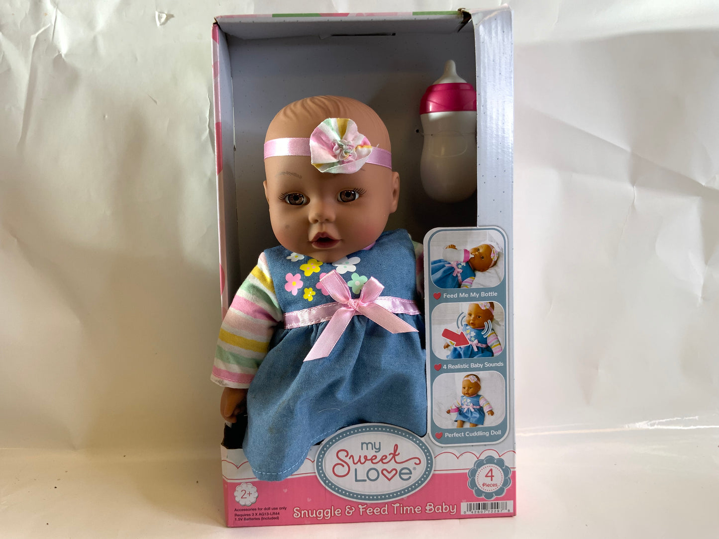 New My Sweet Love Snuggle & Feed Time Baby 12" Doll Toy