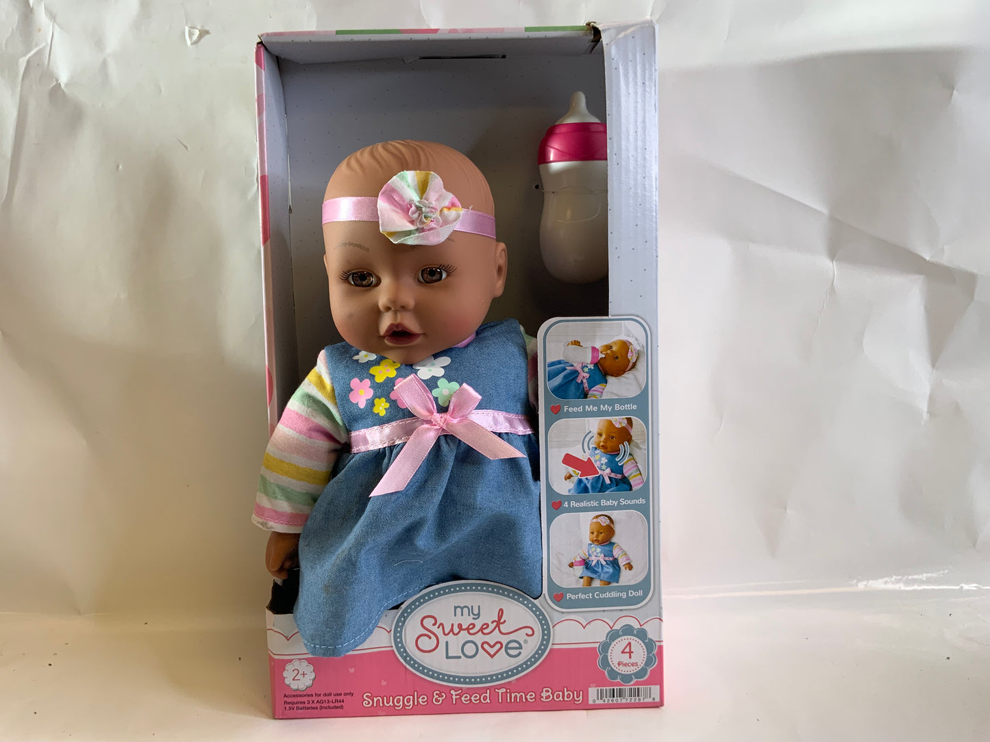 New My Sweet Love Snuggle & Feed Time Baby 12" Doll Toy