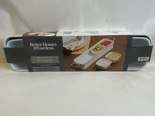 New Better Homes & Gardens Galvanized Rectangle Condiment Tray