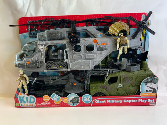 New Kid Connection Military Giant Copter Play Set, 57 Pieces