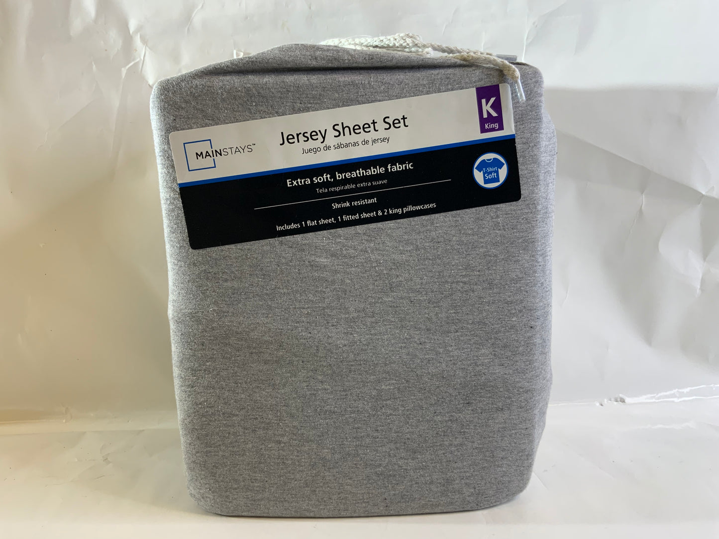 New MainStays Jersey Sheet Set (King)