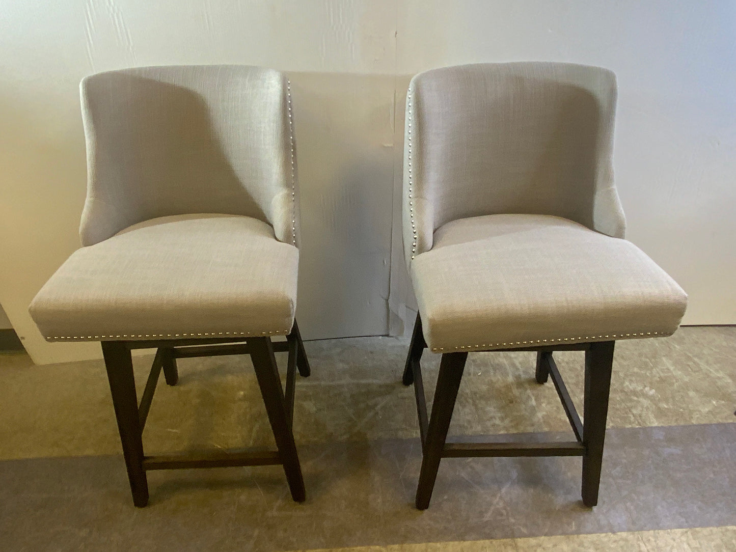 New Swivel Nailhead Trim Bar & Counter Stools