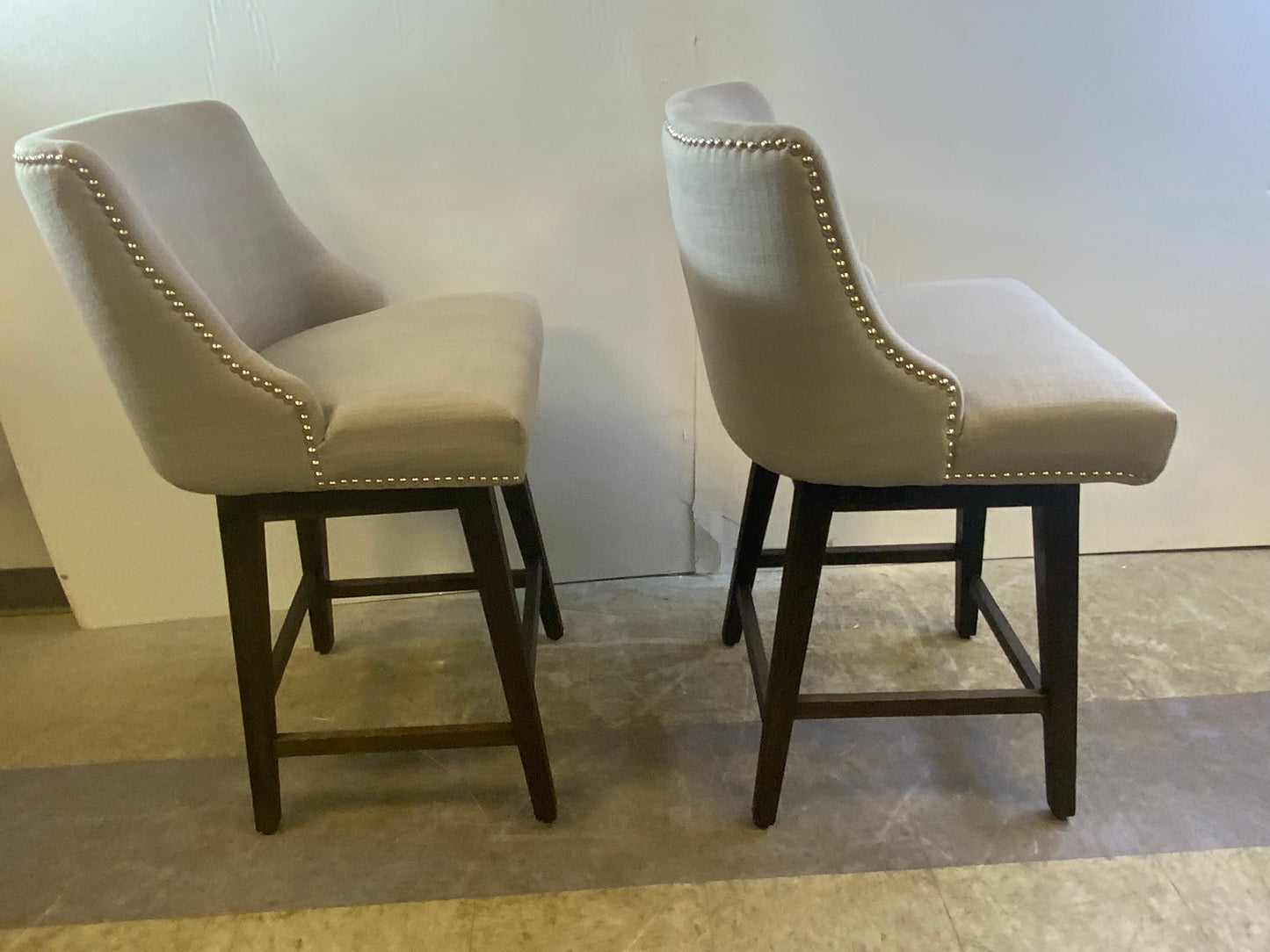 New Swivel Nailhead Trim Bar & Counter Stools