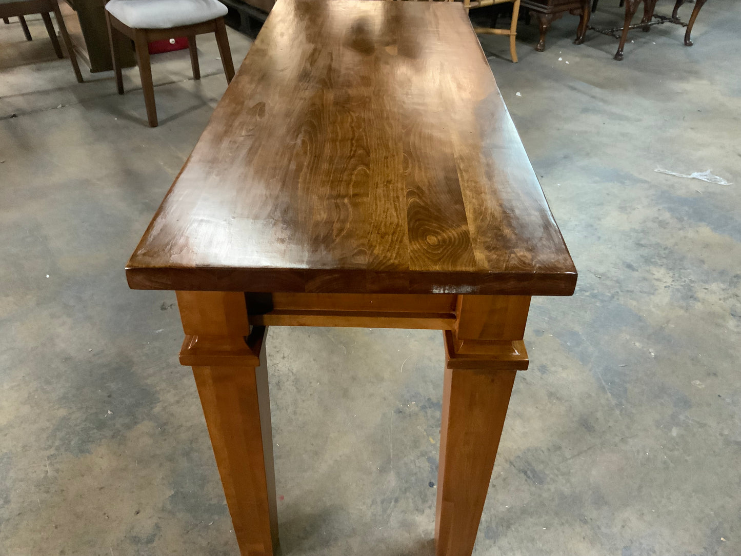 Vintage One Drawer Pine Wood Bench