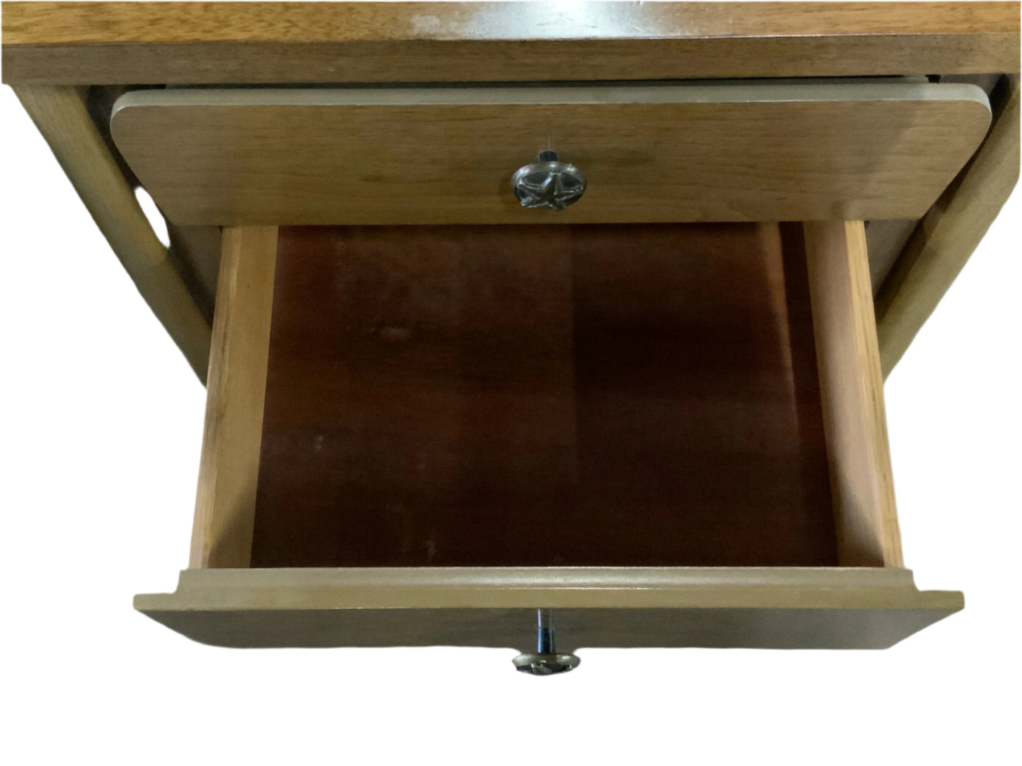 United Furniture Mid Century Modern Three Drawer Nightstand
