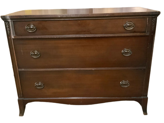 Vintage J.B Van Sciver Mahogany Single Three Drawer Dresser